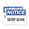 Signmission Mop Sink, 10 in W x Rectangle, Vinyl Decal OS-2PACK-NS-D-710-L-14248 - alternate 1